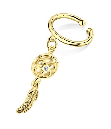 Dream Cather Gold Plated Silver Ear Cuff EC-700-GP